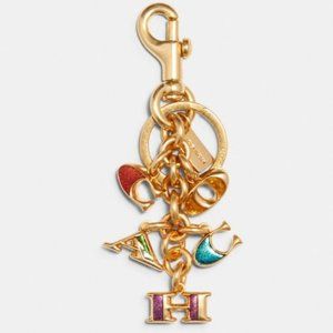 Coach C0359 Multi Mix Bag Charm Key Chain Colorful